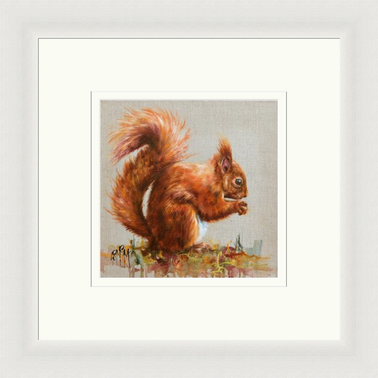 Reginald (Limited Edition) by Georgina McMaster framed wall art print featuring named animal portrait