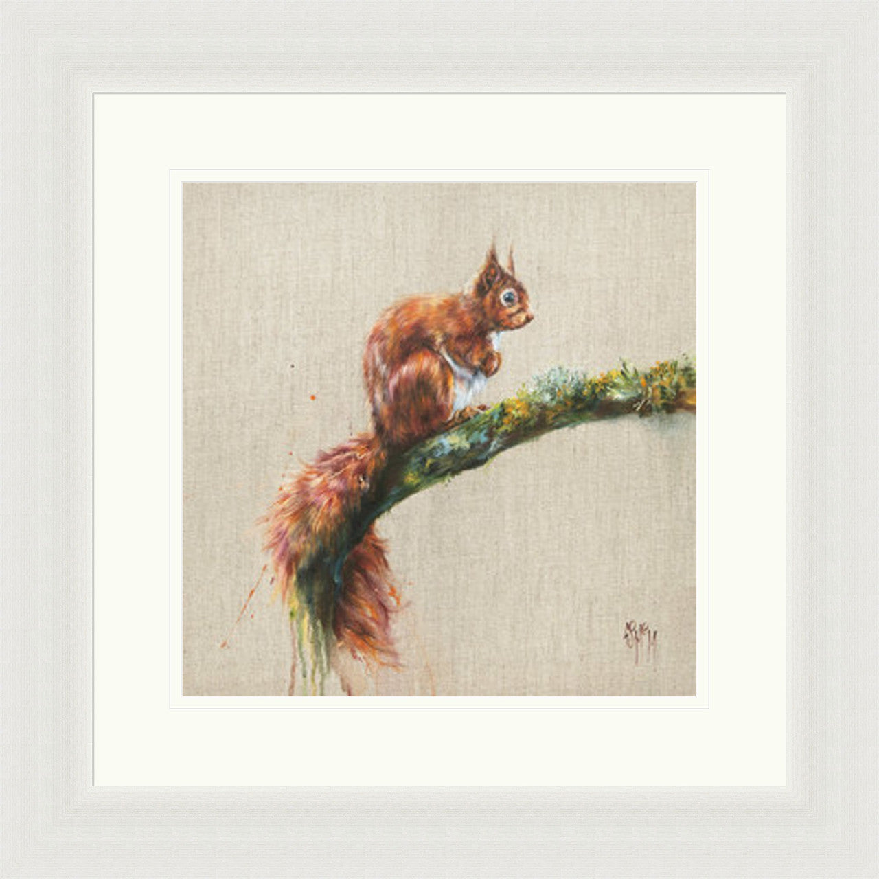 Branching Out (Limited Edition) by Georgina McMaster framed wall art print featuring nature and wildlife artwork