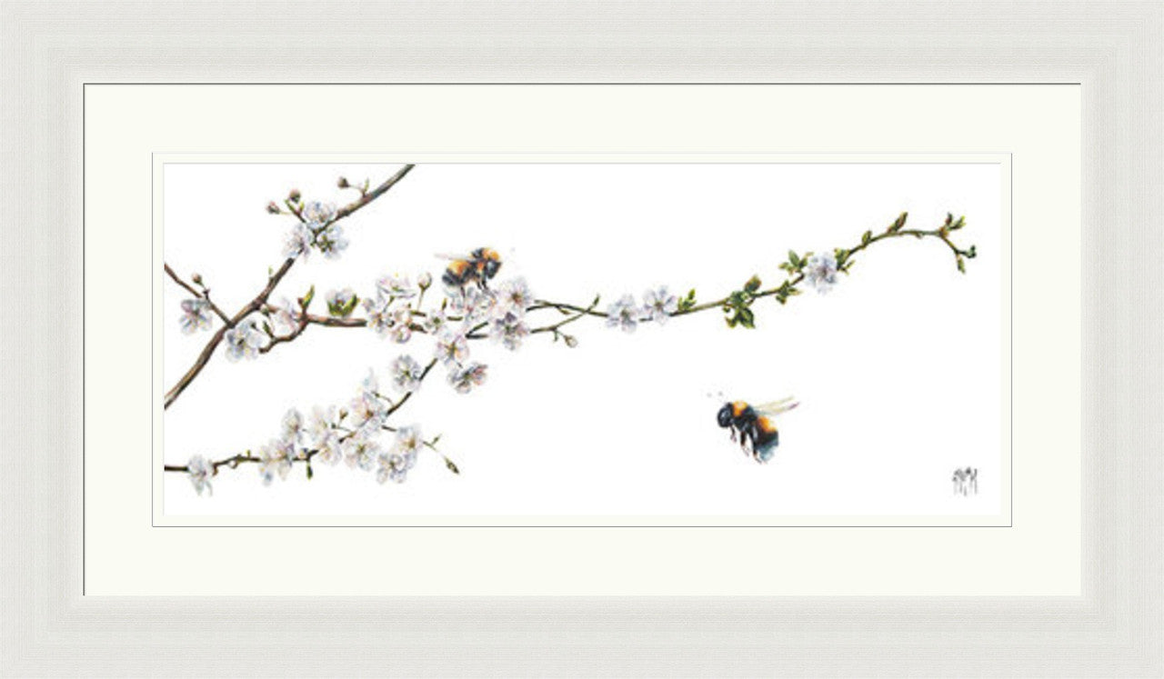 In Bloom (Limited Edition) by Georgina McMaster framed wall art print featuring floral nature artwork