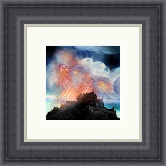 Festival Fireworks, Edinburgh Castle by Esther Cohen