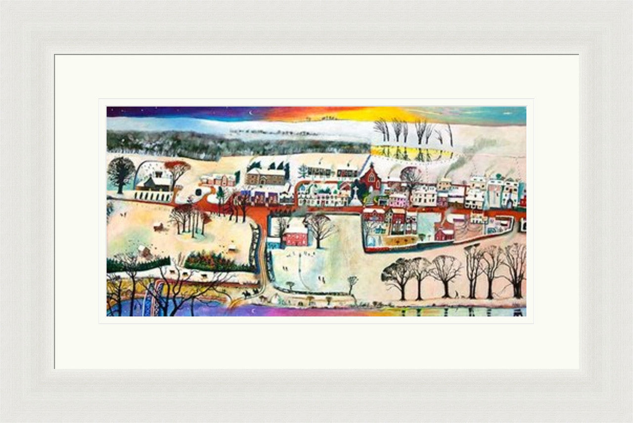 Village Life Winter (Limited Edition) By Rob Hain