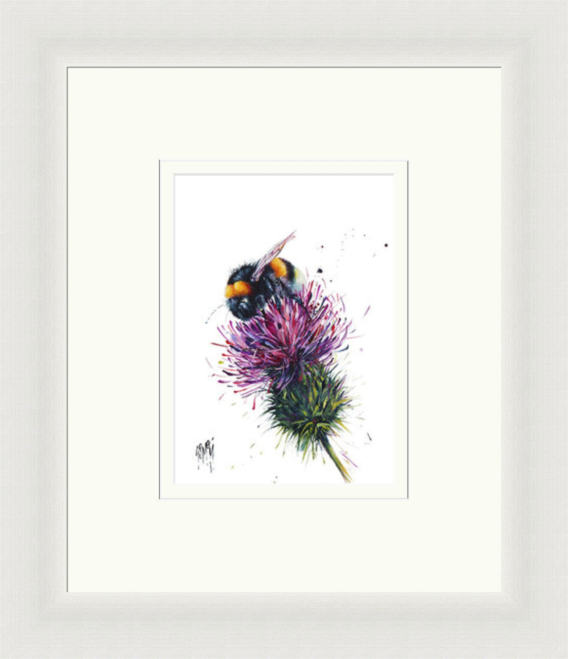 Barrie (Limited Edition) by Georgina McMaster framed wall art print featuring named animal portrait