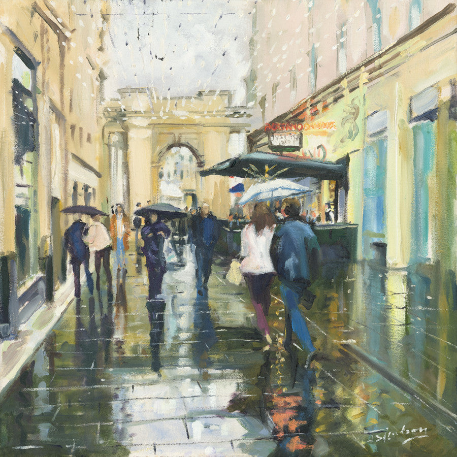 Saturday Showers, Rogano by James Somerville Lindsay