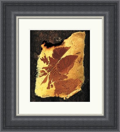 Amber Leaf (map of Scotland) by Ronnie Leckie