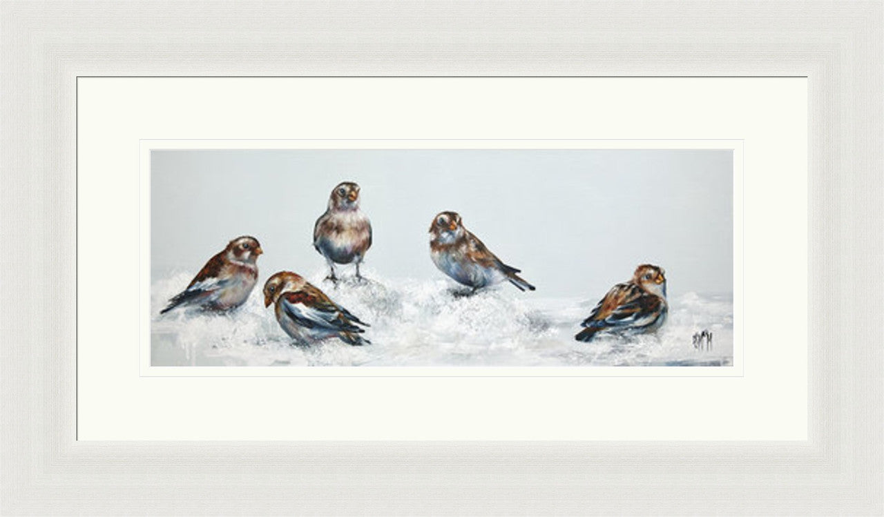 Maybe One Day (Limited Edition) by Georgina McMaster framed wall art print featuring reflective animal artwork