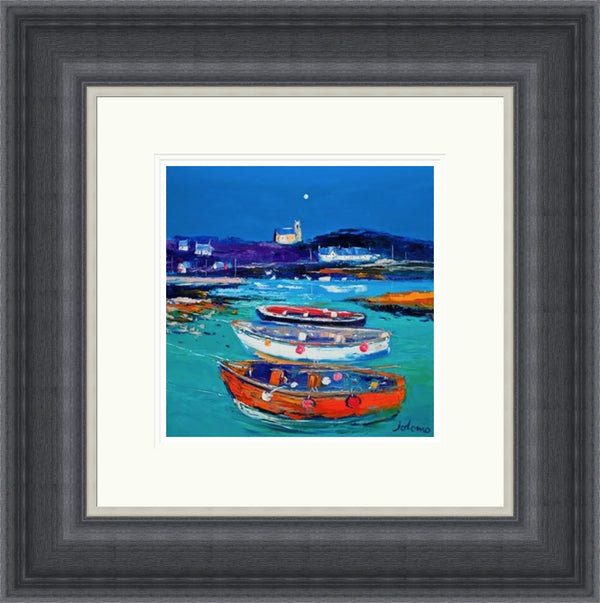 Church and Boats, Arinagour, Isle of Coll by Jolomo