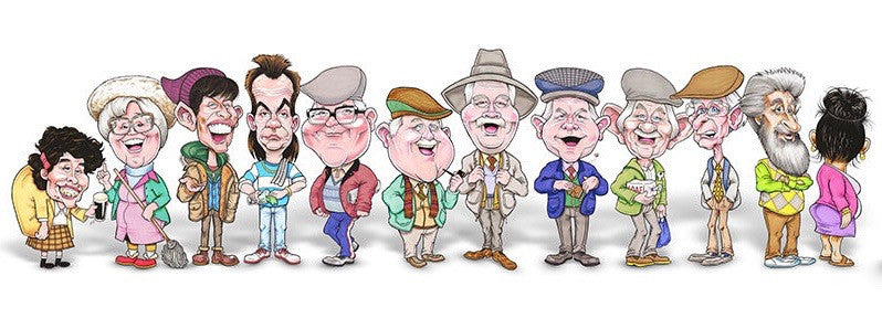 Auld Pals - Still Game The Gang by Ed Travers