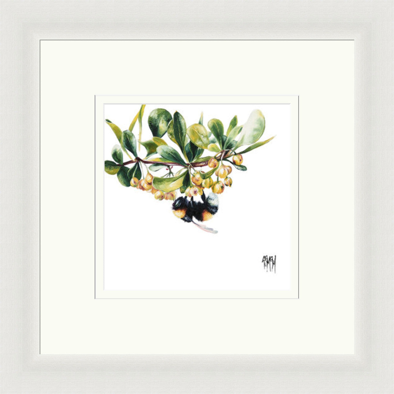 High Bar (Limited Edition) by Georgina McMaster framed wall art print featuring playful animal artwork