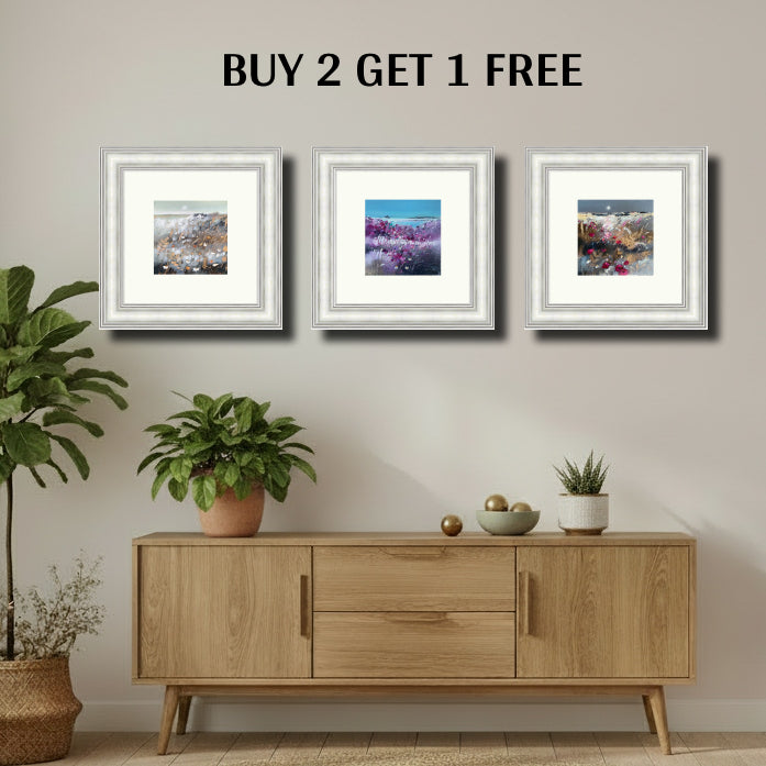 Scottish Mini Coastal Art 3 for 2 by Emma S Davis