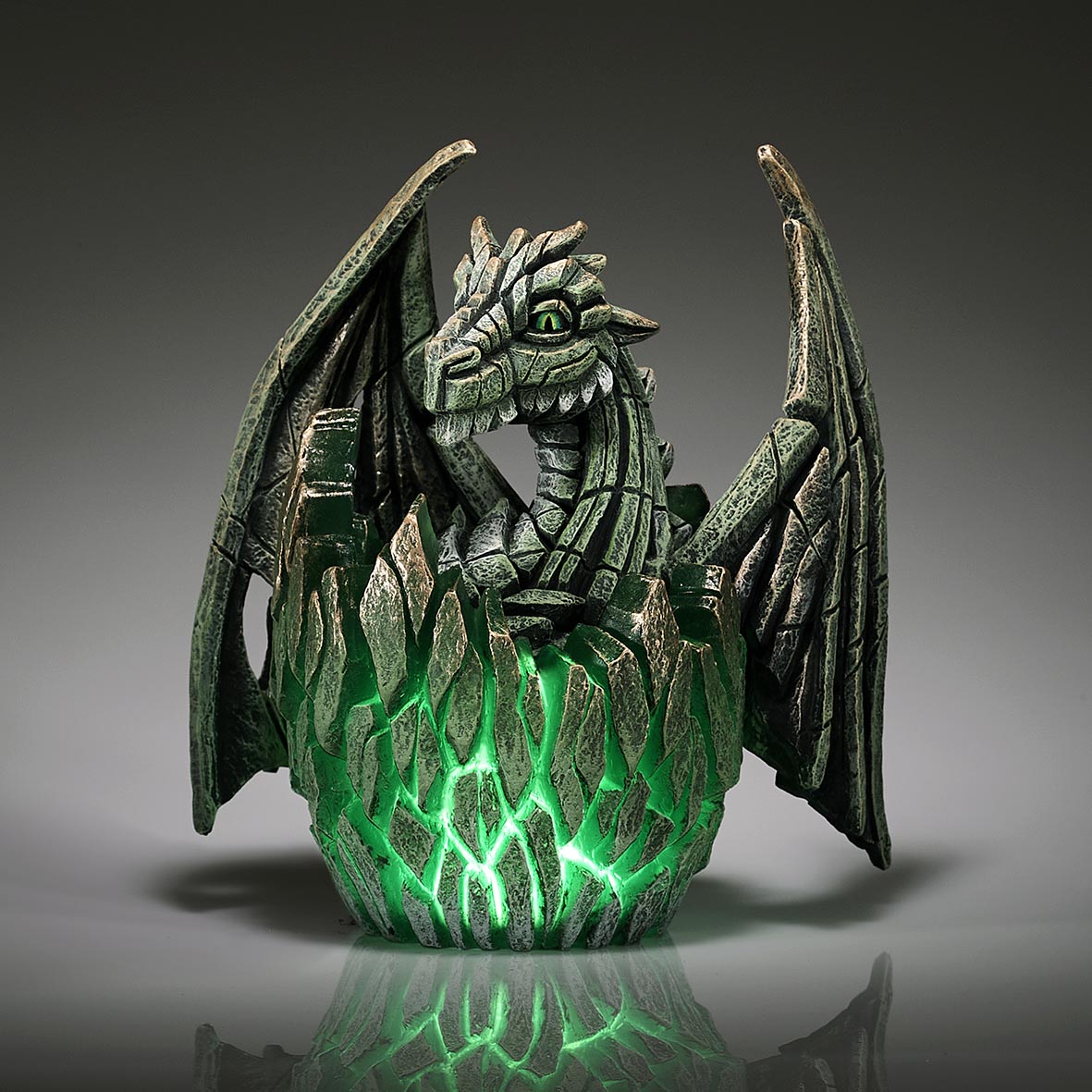 Dragon Egg Illumination Green - Edge Sculpture