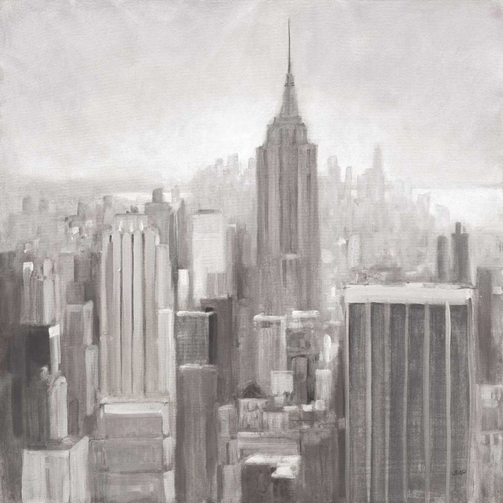 Manhattan in the Mist, Grey by Julia Purinton