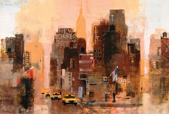 New Yorker & Cabs by Colin Ruffell