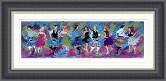 Sporrans and Dancing Shoes Ceilidh Dancing Art Print by Janet McCrorie