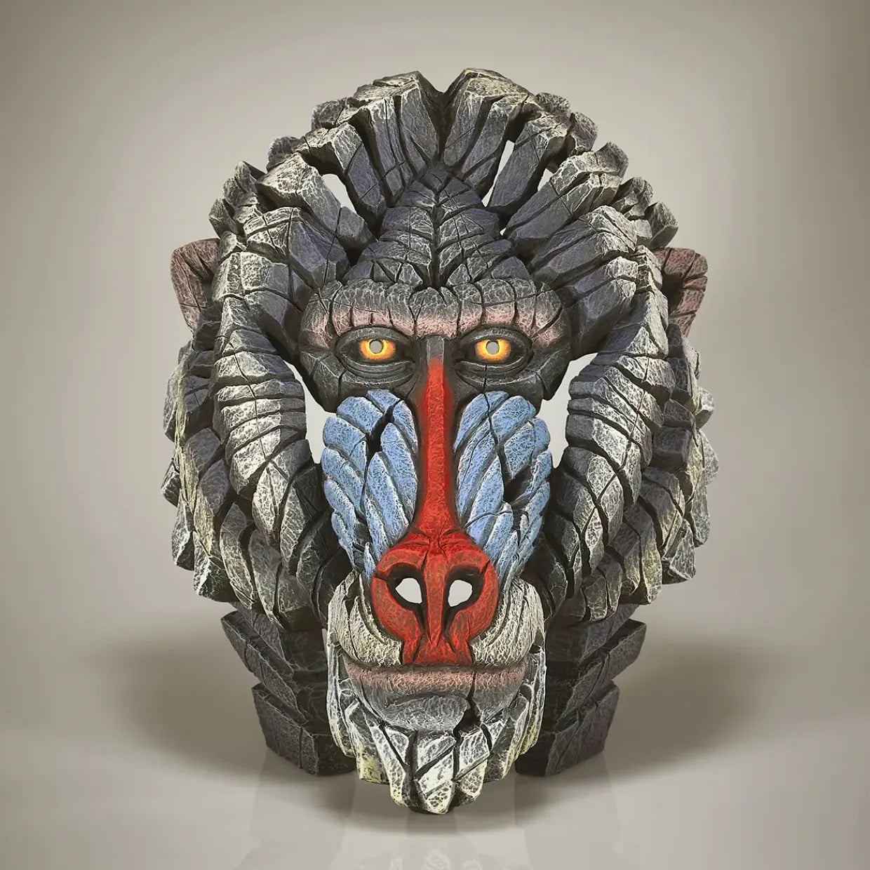 Edge Sculpture Mandrill Bust by Matt Buckley