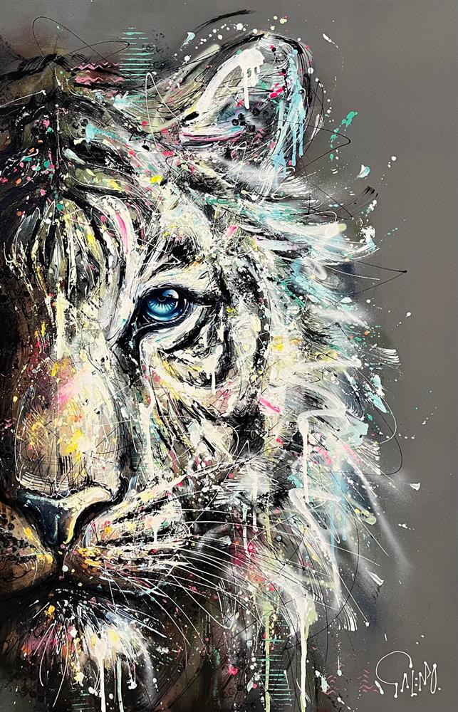 Apollo Lion Signed Limited Edition Framed Art Canvas  by Joe Galindo