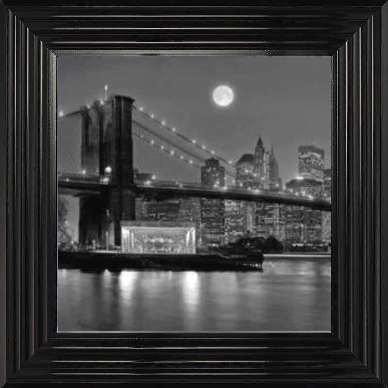 Brooklyn Bridge Carousel - Black and White