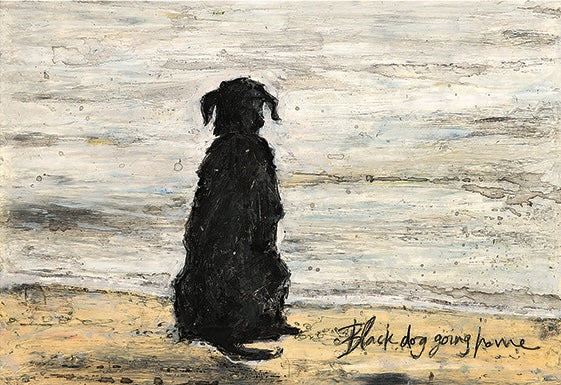 Black Dog Going Home by Sam Toft