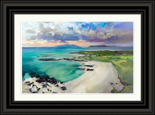 Eigg and Rhum from Sanna Bay (Signed & Numbered Limited Edition) by Scott Naismith
