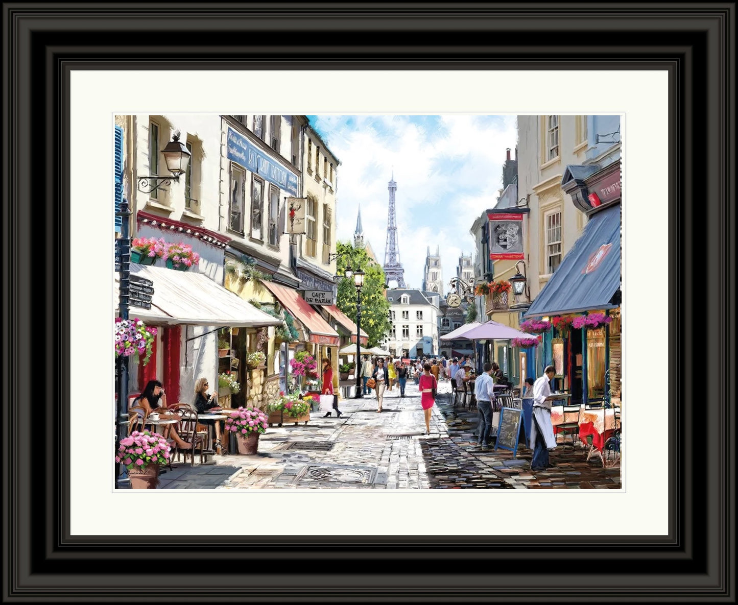 Paris Cafe Street by Richard Macneil