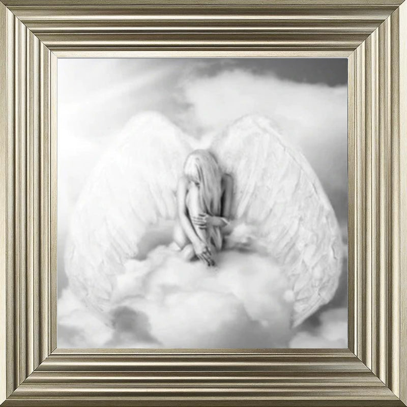 Angels Embrace - Black and White