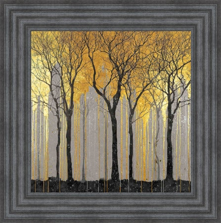 Gold Abstract Trees