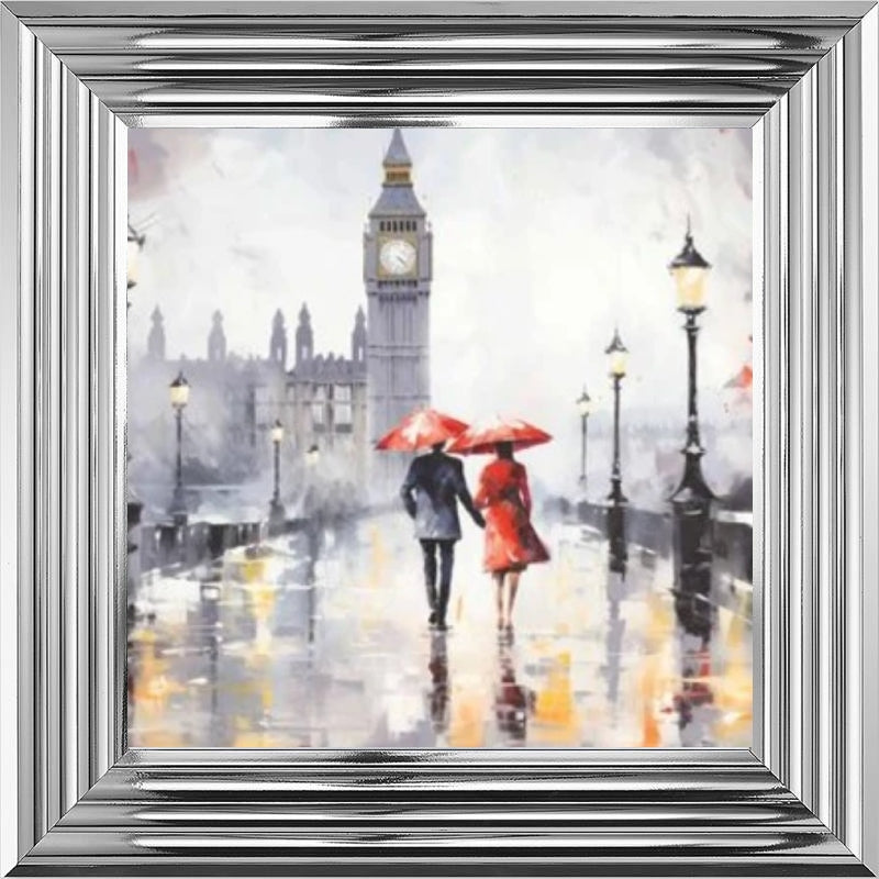 Couple Stroll London Black and Red