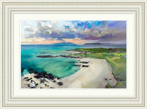 Eigg and Rhum from Sanna Bay (Signed & Numbered Limited Edition) by Scott Naismith