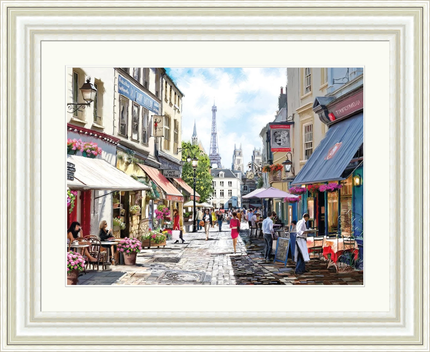 Paris Cafe Street by Richard Macneil