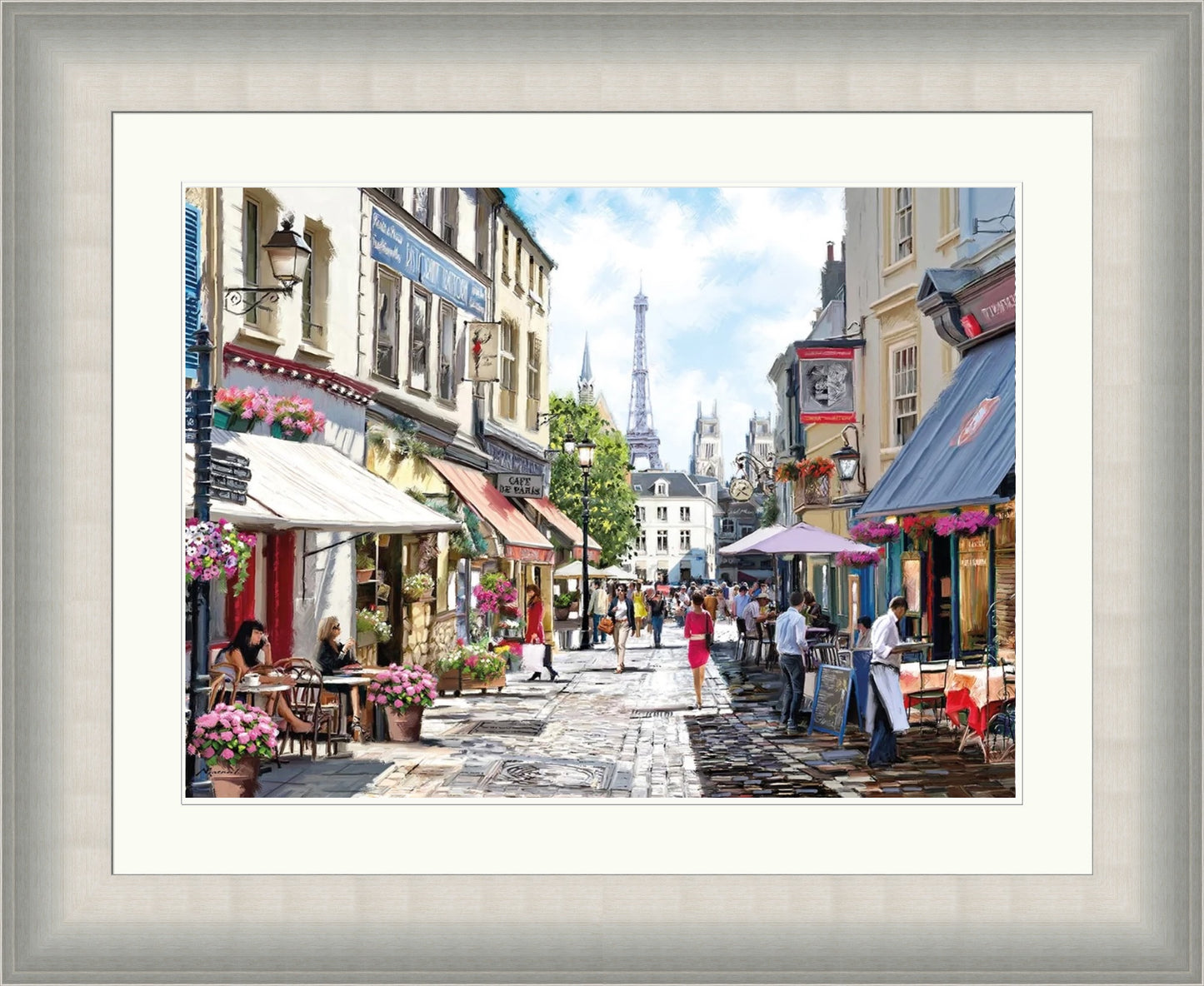 Paris Cafe Street by Richard Macneil