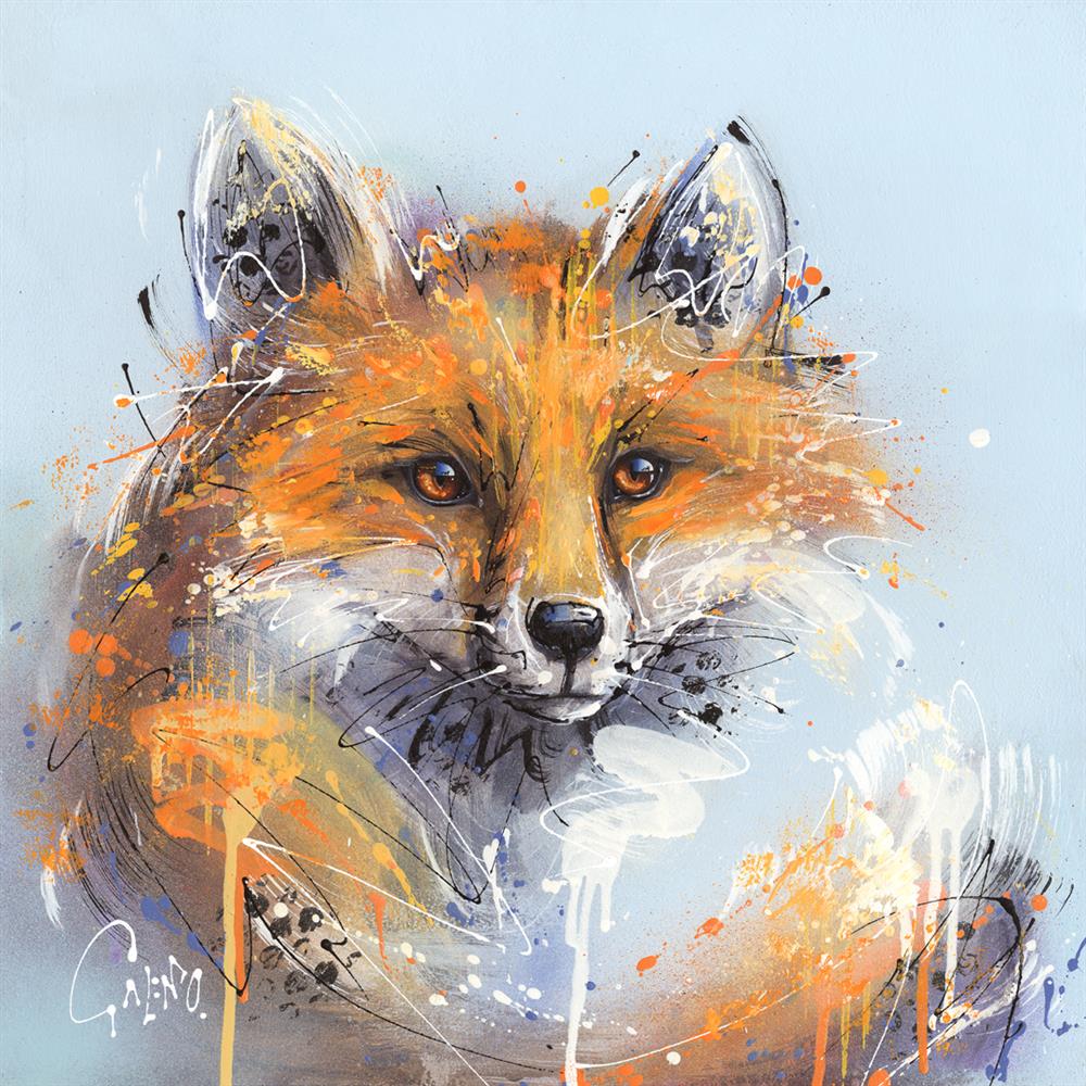 Felix Fox Signed Limited Edition Framed Art Canvas  by Joe Galindo