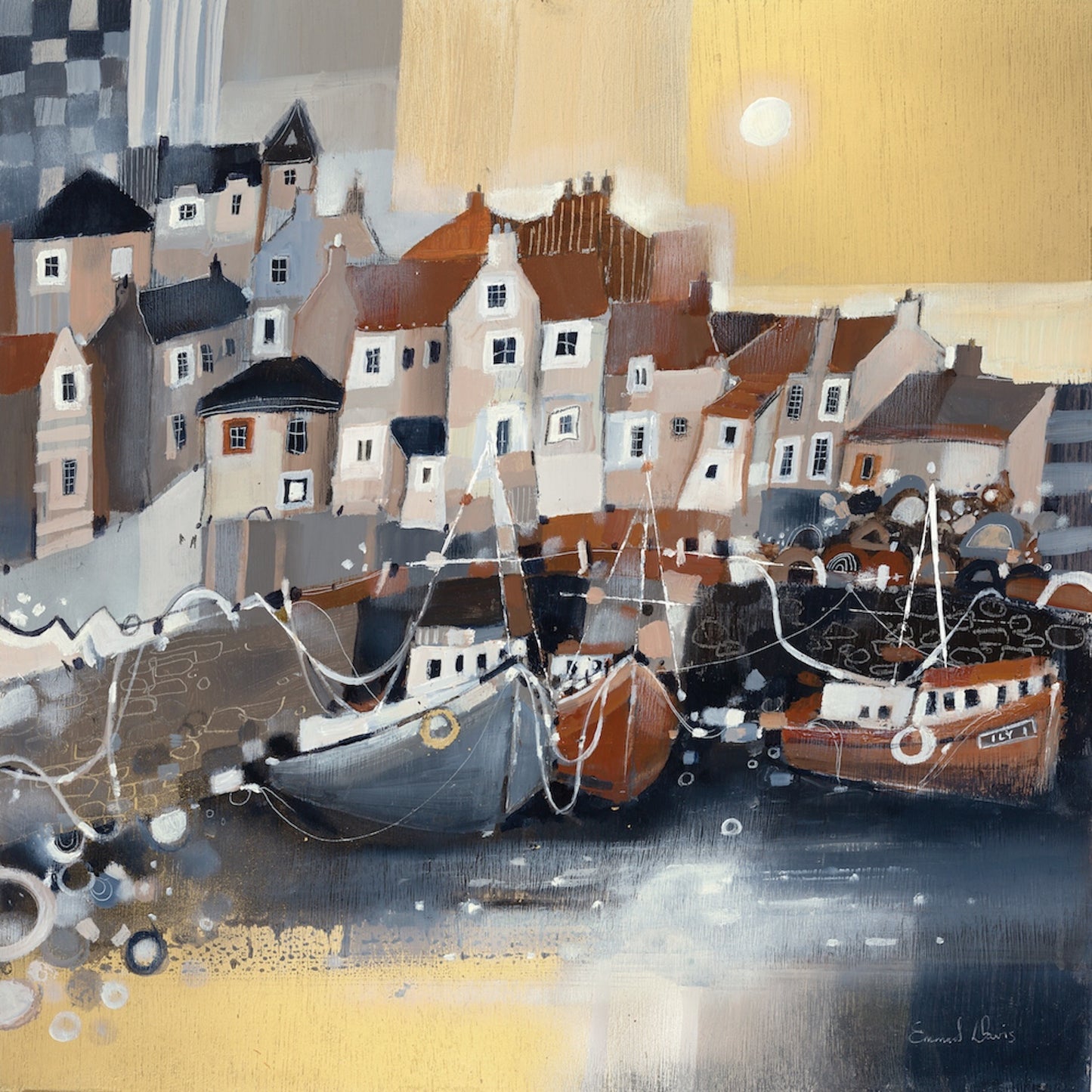 Fishing Boats, Pittenweem (Signed Limited Edition) by Emma S Davis