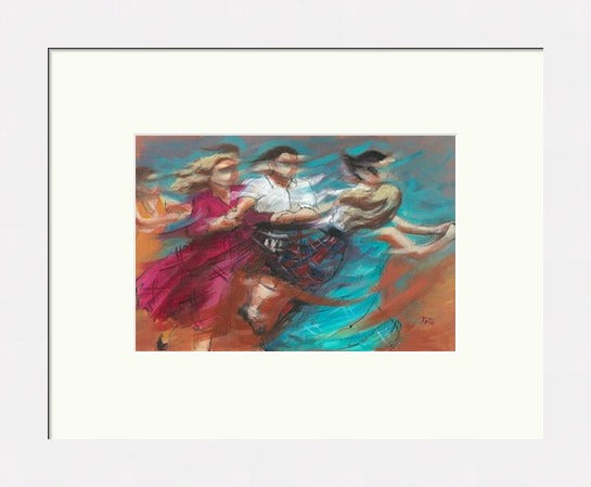 Follow On Ceilidh Dancers by Janet McCrorie - Petite
