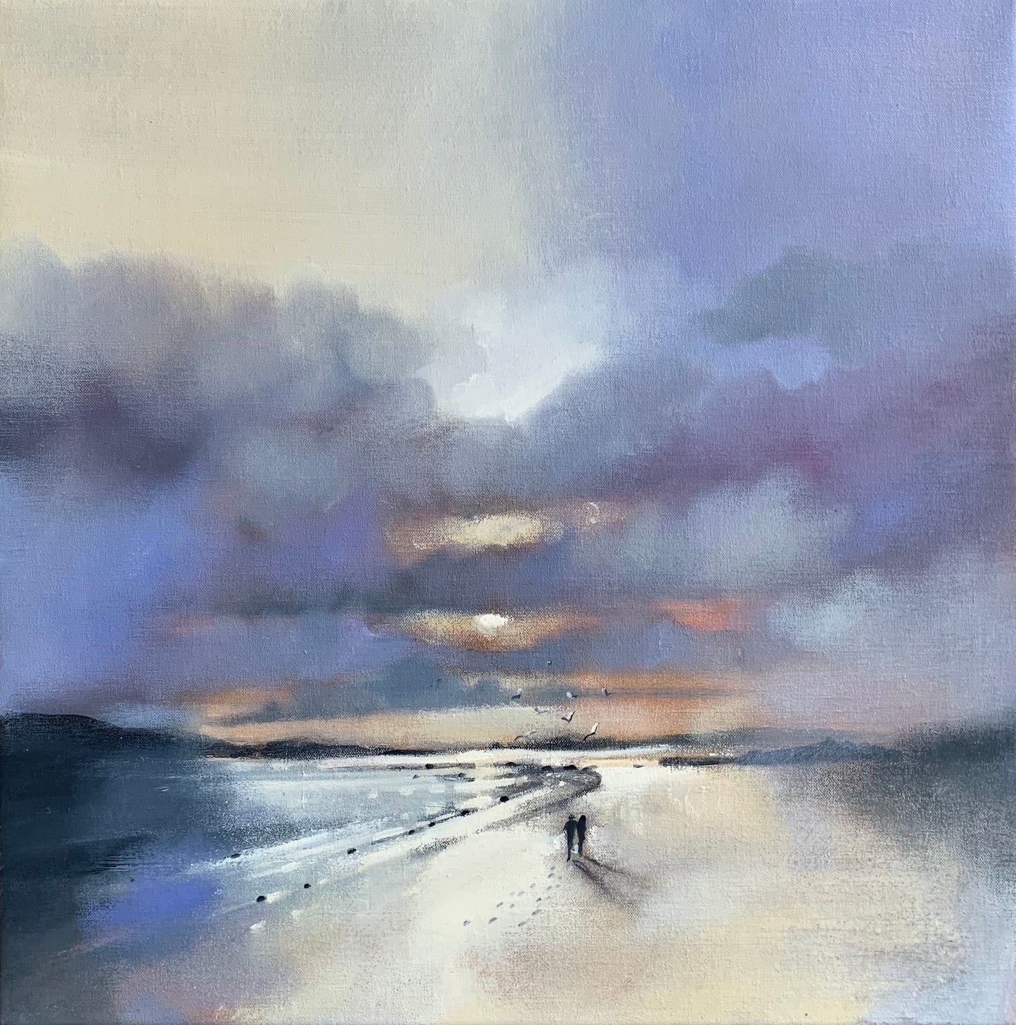 Footprints In The Sand, Luskentyre by Emma S Davis