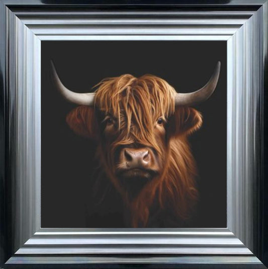 Highland Cow Liquid Art