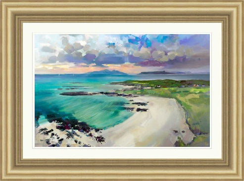 Eigg and Rhum from Sanna Bay (Signed & Numbered Limited Edition) by Scott Naismith