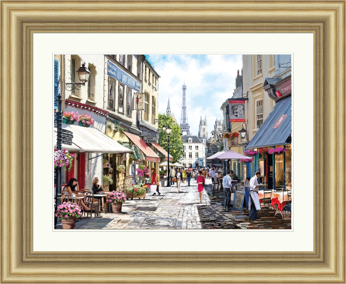 Paris Cafe Street by Richard Macneil
