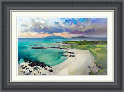 Eigg and Rhum from Sanna Bay (Signed & Numbered Limited Edition) by Scott Naismith