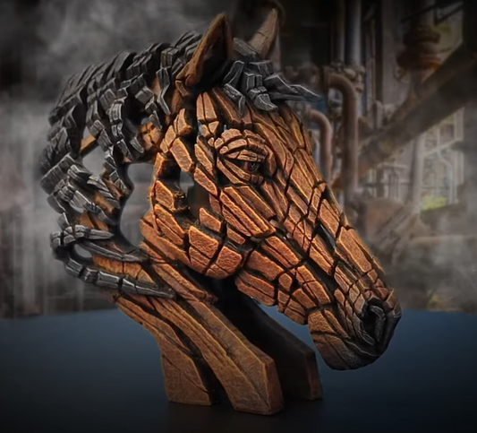 Miniature Horse Bust Bay by Matt Buckley - Edge Sculpture