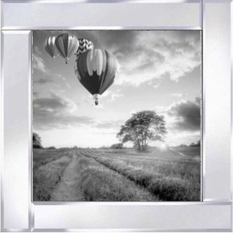 Hot Air Balloons - Black and White