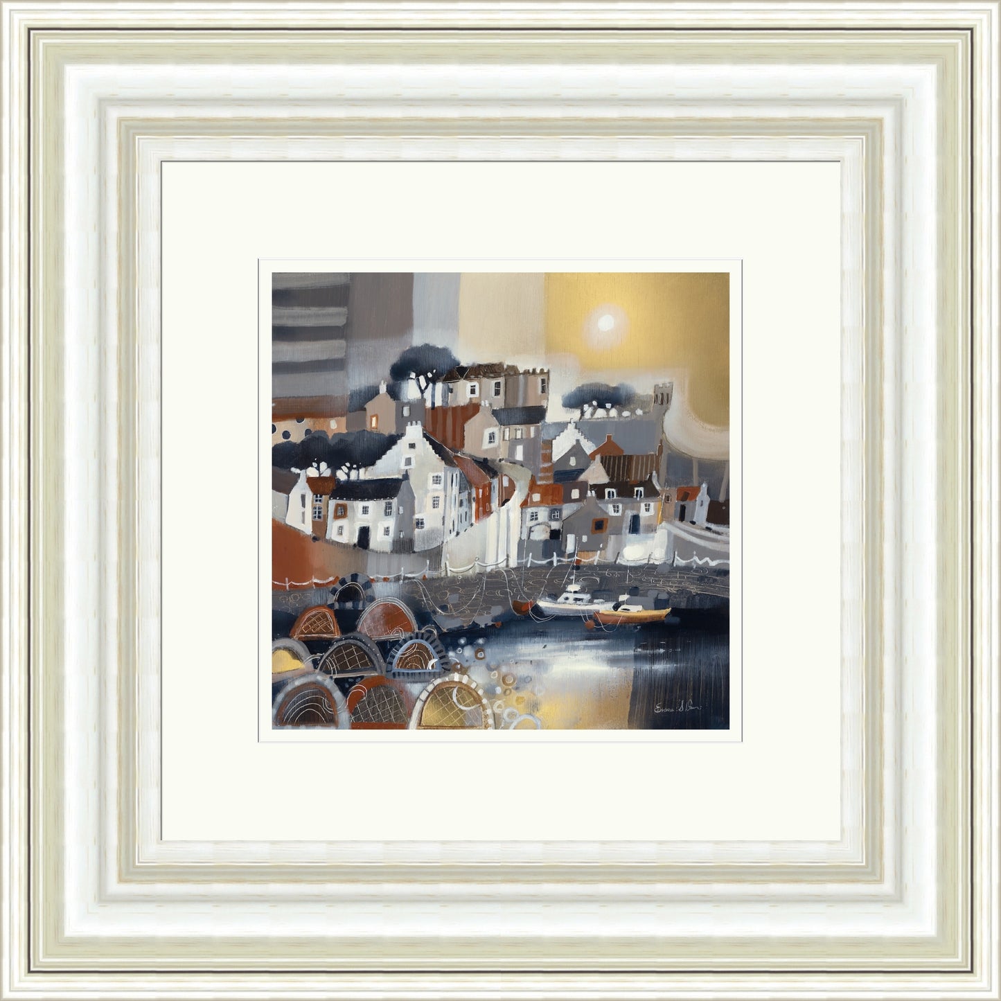 Home for the Night, Crail (Signed Limited Edition) by Emma S Davis
