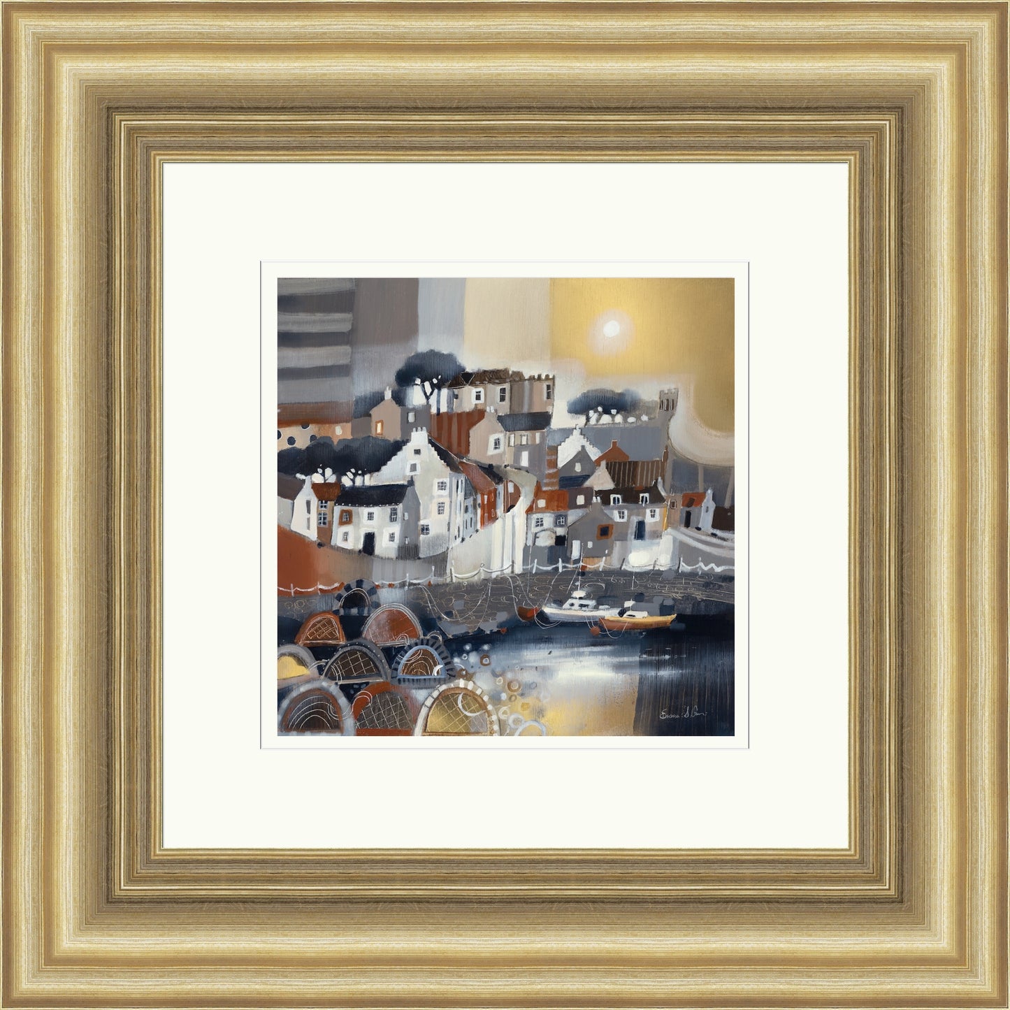 Home for the Night, Crail (Signed Limited Edition) by Emma S Davis
