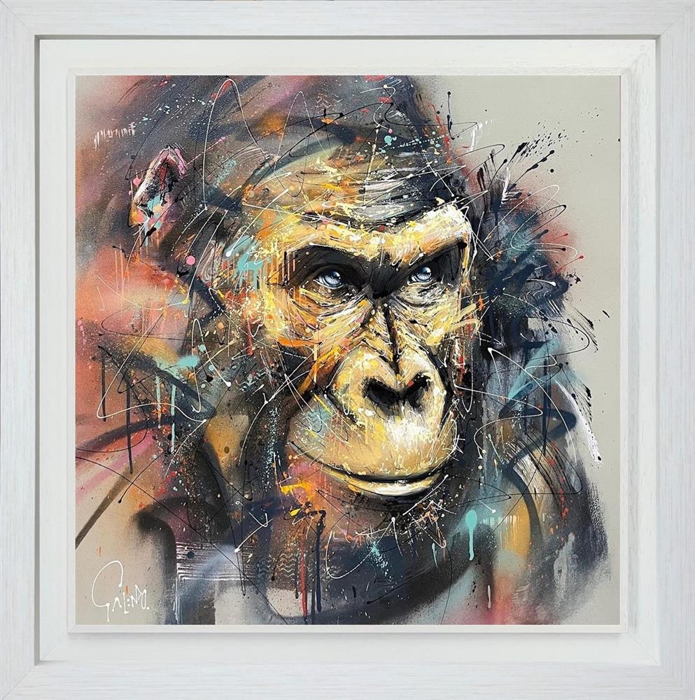 Koko Chimpanzee Signed Limited Edition Framed Art Canvas  by Joe Galindo