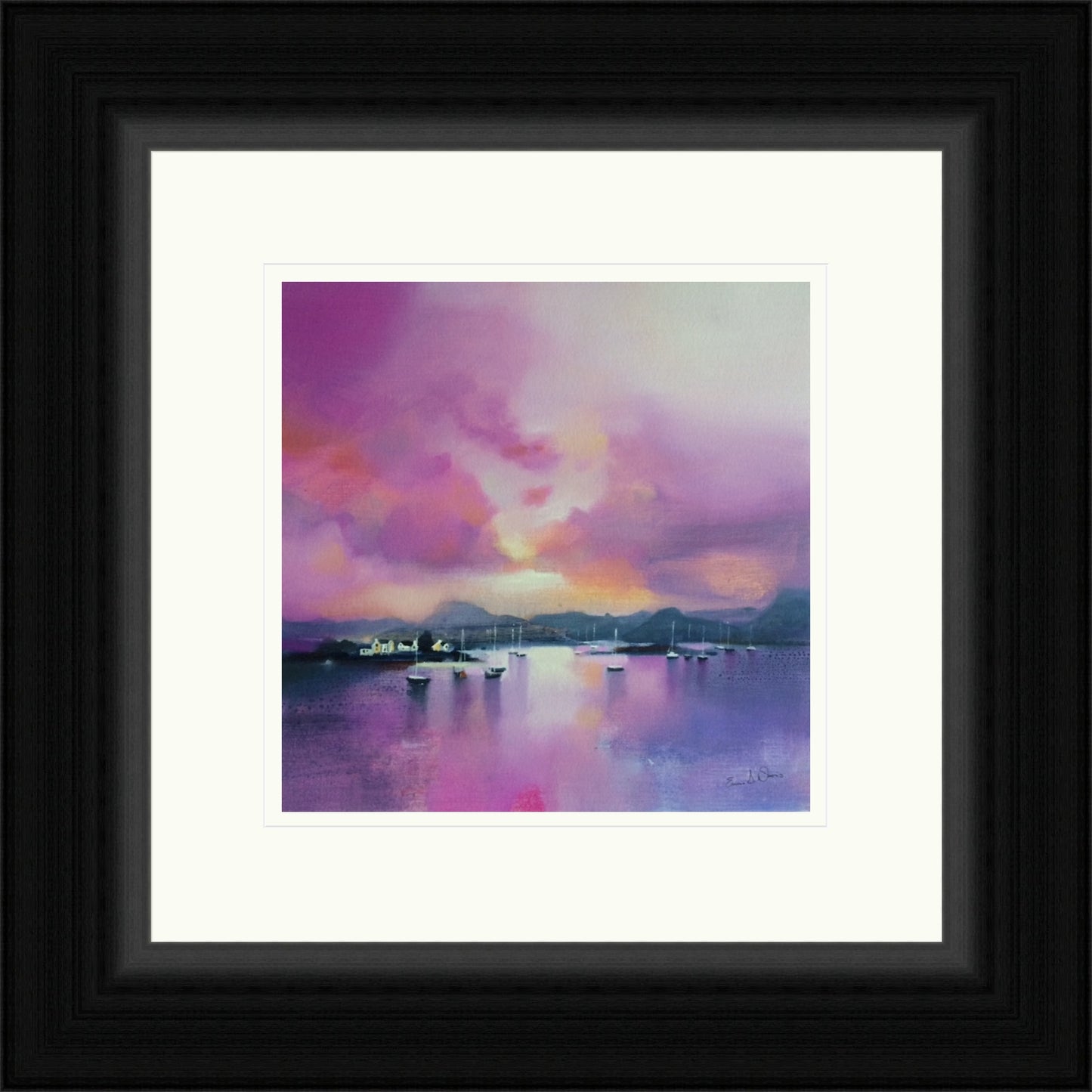 Last Light, Plockton (Signed Limited Edition) by Emma S Davis