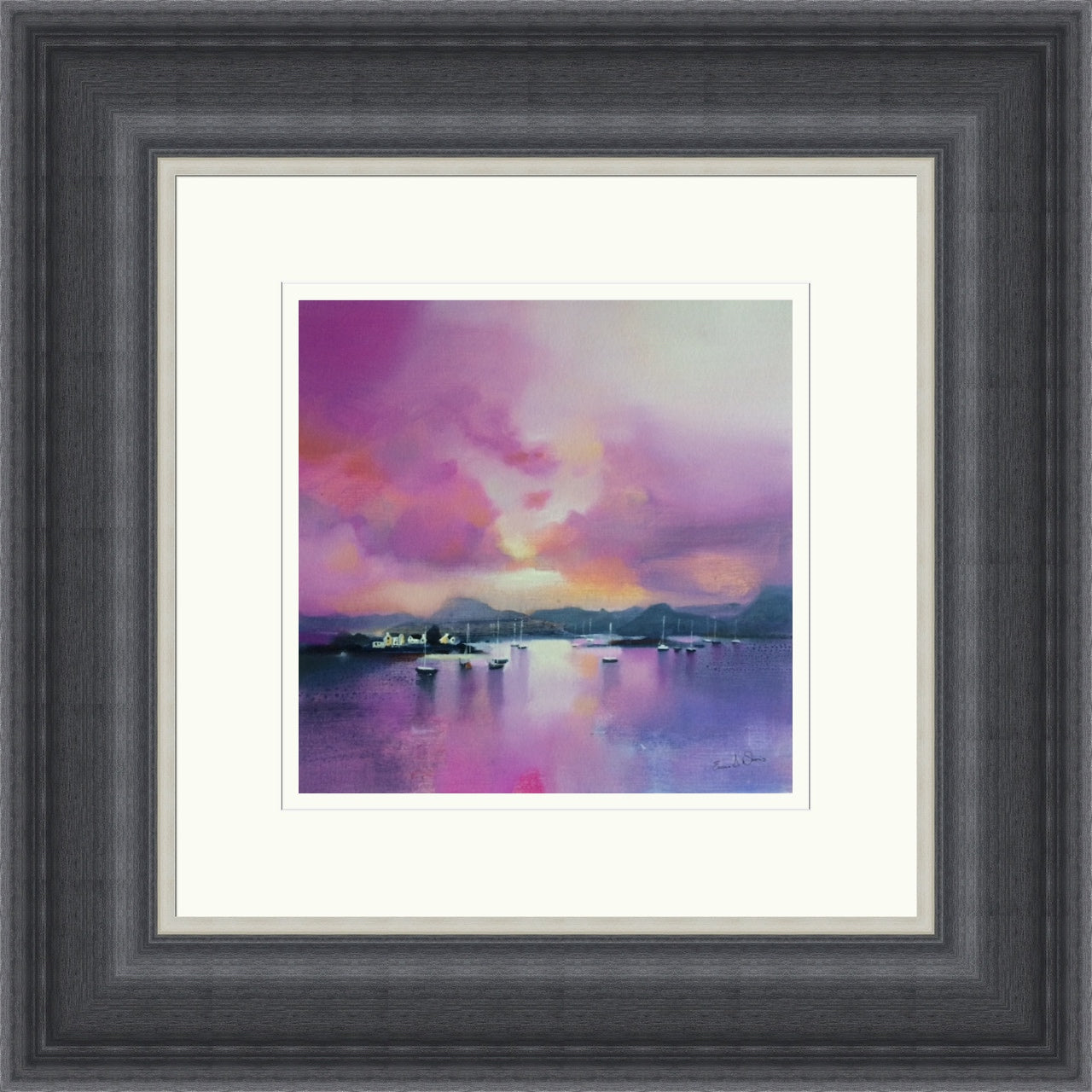 Last Light, Plockton (Signed Limited Edition) by Emma S Davis