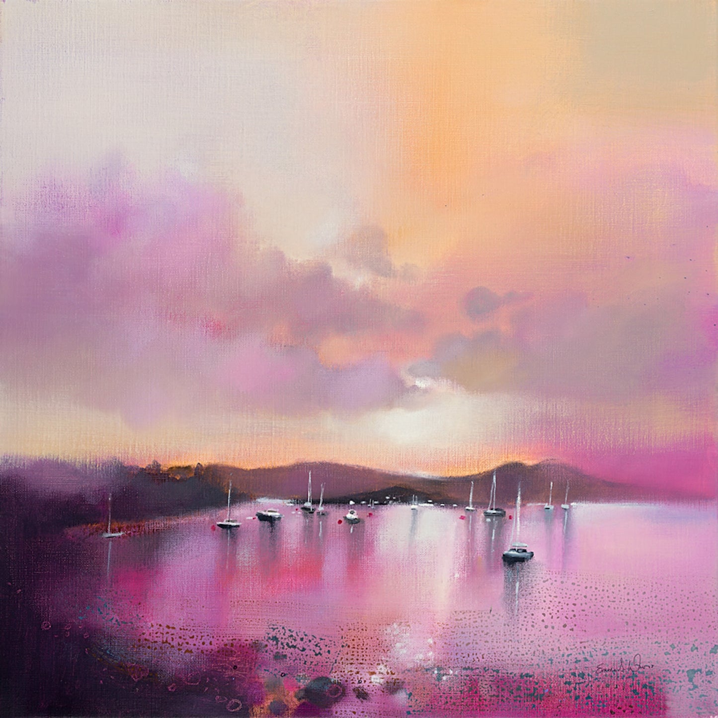 Loch Lomond Sunset (Signed Limited Edition) by Emma S Davis