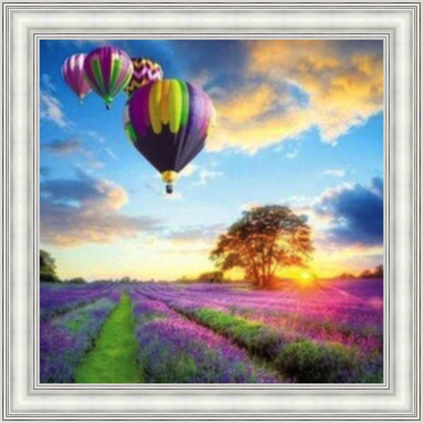 Balloons & Lavender Mini Liquid Art