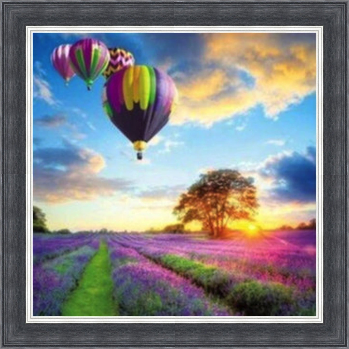 Balloons & Lavender Mini Liquid Art