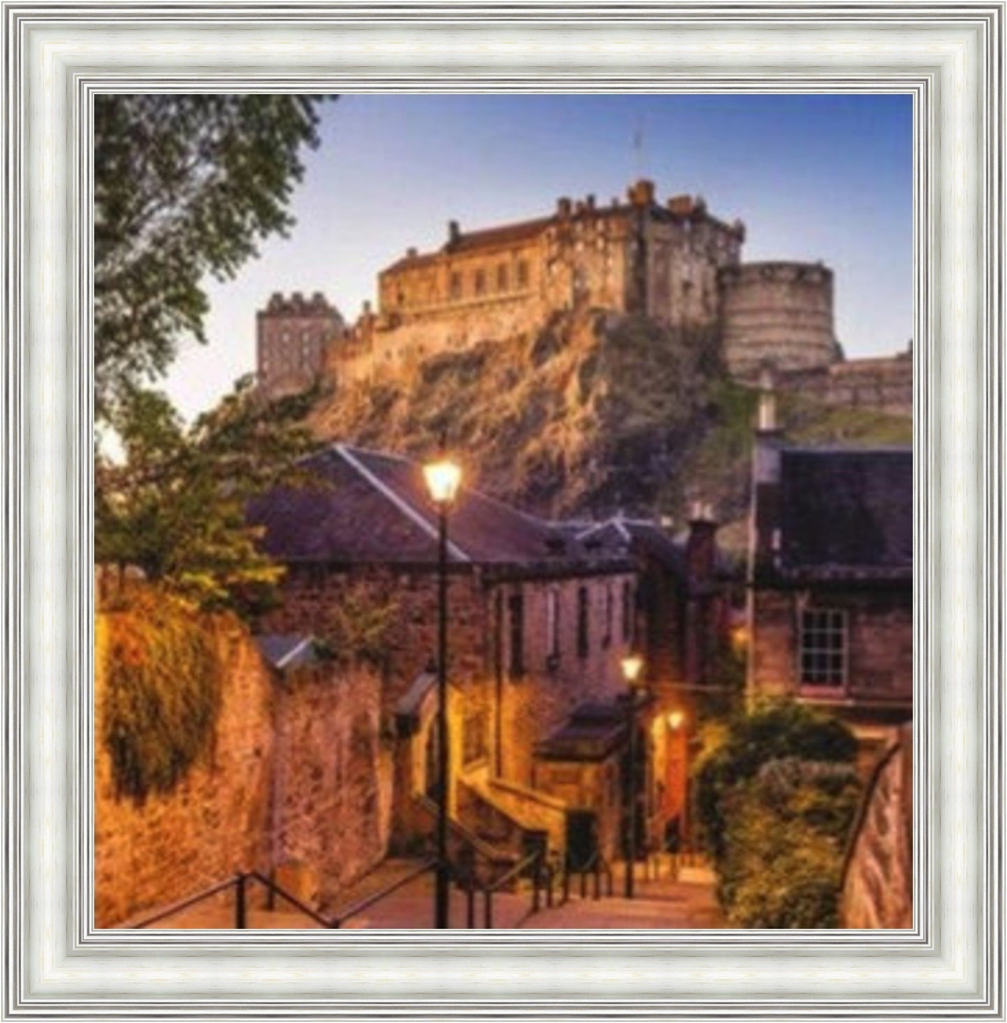 Edinburgh Castle - Colour Burst Mini Liquid Art