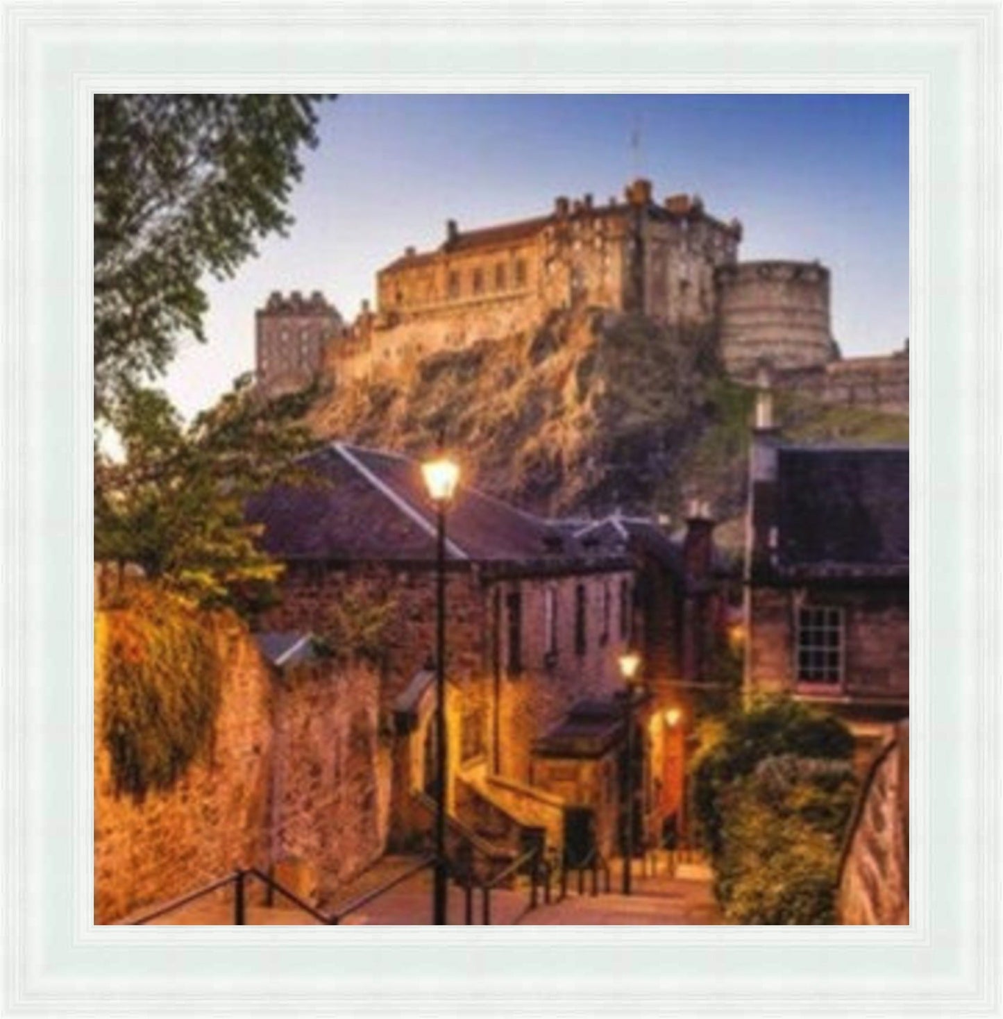 Edinburgh Castle - Colour Burst Mini Liquid Art
