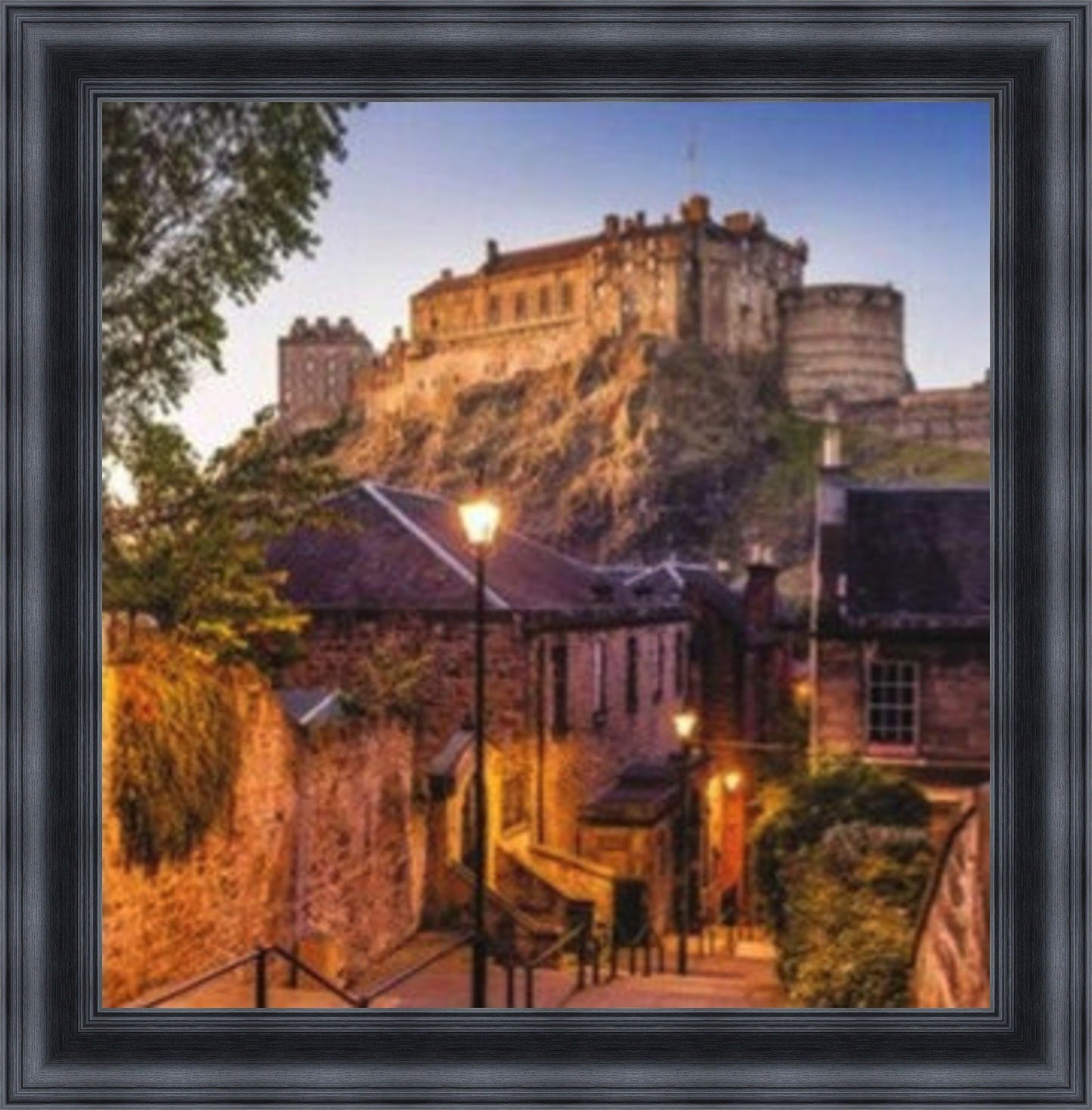 Edinburgh Castle - Colour Burst Mini Liquid Art